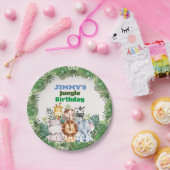 ジャングルサファリ誕生日紙パーティープレート ペーパープレート (パーティー)