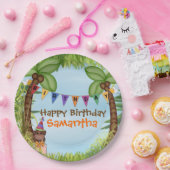 ジャングルサファリ誕生日紙プレート ペーパープレート (パーティー)