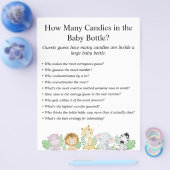 ジャングルサファリ赤ちゃんシャワーゲーム チラシ (シングル)