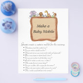 ジャングルサファリ赤ちゃんシャワーゲーム チラシ (シングル)