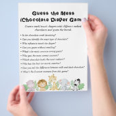 ジャングルサファリ赤ちゃんシャワーゲーム チラシ (手)