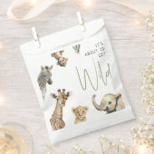 ジャングルサファリ野生のベビーシャワーに近い フェイバーバッグ (クリップ留めされた状態)