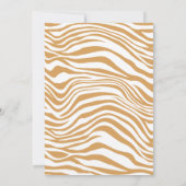 ジャングルサファリ野生動物のキッズブッシュ 招待状 (裏面)