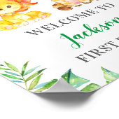 ジャングルサファリ1日2日3日パーティーへようこそ ポスター (角)