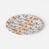 ジャングルサファリ1歳の誕生日 ペーパープレート (アングル)