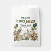 ジャングルサファリ2頭の野生のパーティー動物2nd誕生日 フェイバーバッグ (正面)