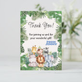 ジャングルサファリ・バースデー サンキューカード (スタンド正面)