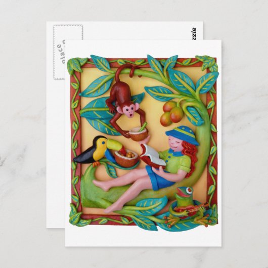 ジャングルサファリ ポストカード (正面/裏面)