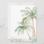 ジャングルサファリ ワイルドワン アニマル ベイビーシャワー 招待状 (裏面)