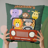 ジャングルサファリ ワイルドワン 動物園の動物 子供の誕生日 クッション
