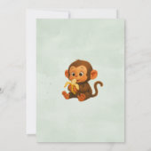 ジャングルサファリ 動物 男の子 幼児 誕生日 招待状 (裏面)