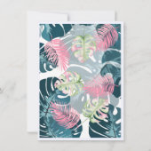 ジャングルサファリ 女の子 ベビーシャワー 招待状 (裏面)