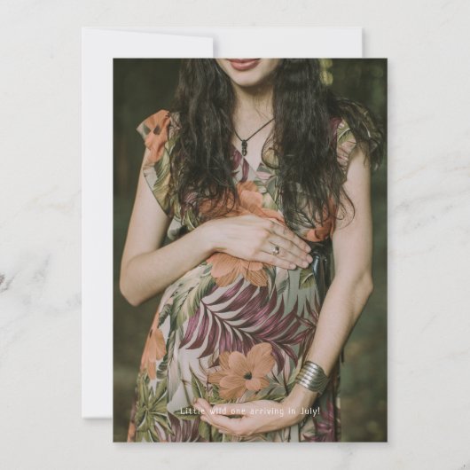 ジャングルサファリ「野生を手に入れようとしている」写真 招待状 (裏面)