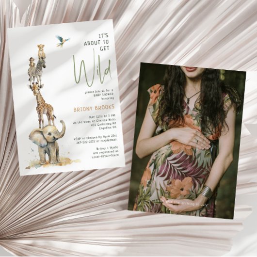 ジャングルサファリ「野生を手に入れようとしている」写真 招待状