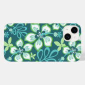 ジャングルサーフ(ティール(緑がかった色)コンボ)ケースメイトiPhoneケース Case-Mate iPhoneケース (裏面 (横))