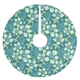 ジャングルサーフ(ティール（緑がかった色）コンボ) ブラッシュドポリエステルツリースカート