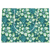 ジャングルサーフ(ティール（緑がかった色）コンボ) ラージペーパーバッグ (正面)