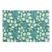 ジャングルサーフ(ティール（緑がかった色）コンボ) 枕カバー (裏面-右)