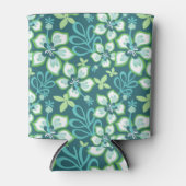 ジャングルサーフ(ティール（緑がかった色）コンボ) 缶クーラー (正面)