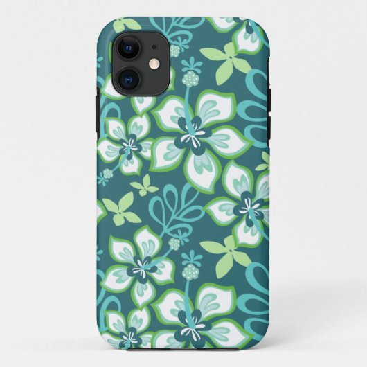 ジャングルサーフ(ティール（緑がかった色）コンボ) Case-Mate iPhoneケース (裏面)
