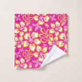 ジャングルサーフ（ピンクコンボ）バスタオルセット バスタオルセット (ウォッシュタオル)