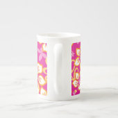 ジャングルサーフ（ピンクコンボ）骨中国マグカップ ボーンチャイナマグカップ (裏面)