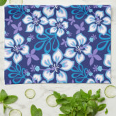 ジャングルサーフ(ブルーコンボ) キッチンタオル (折り畳み)