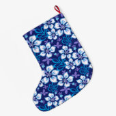 ジャングルサーフ（ブルーコンボ） ラージクリスマスストッキング (裏面 (吊り時))