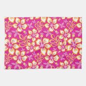 ジャングルサーフ(ホットピンクコンボ) キッチンタオル (横)