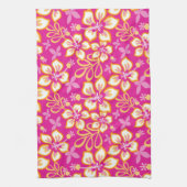 ジャングルサーフ(ホットピンクコンボ) キッチンタオル (縦)