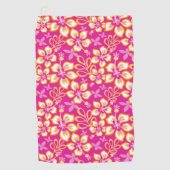 ジャングルサーフ（ホットピンクコンボ） ゴルフタオル (正面)