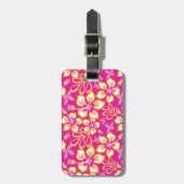 ジャングルサーフ（ホットピンクコンボ）ラゲージタグ ラゲッジタグ (正面縦)