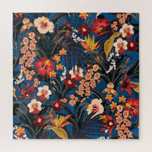 ジャングルシック：ダークブルーエキゾチック。 ジグソーパズル