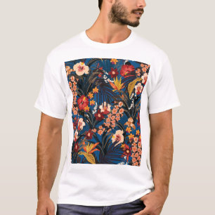 ジャングルシック:ダークブルーエキゾチック。 Tシャツ