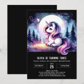 ジャングルシンプル誕生日 招待状 (正面/裏面)