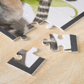 ジャングルシーン熱帯鳥、クリッター、葉 ジグソーパズル (側面)