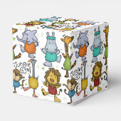 ジャングルジムで動物を運動 フェイバーボックス (裏面サイド)