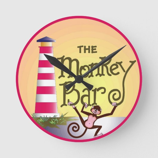 ジャングルジムの時計 ラウンド壁時計 (正面)