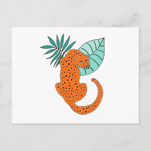 ジャングルジャガートロピカルファーンポストカード ポストカード (正面)