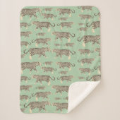 ジャングルジャガー動物模様 シェルパブランケット (正面)