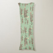 ジャングルジャガー動物模様 ボディピロー (正面縦)