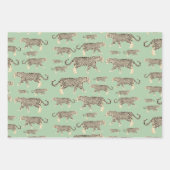 ジャングルジャガー動物模様 ラッピングペーパーシート (正面3)