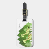 ジャングルジャングルギラッフェズラゲッジタグ ラゲッジタグ (正面縦)