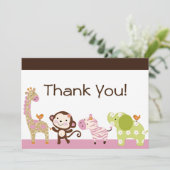 ジャングルジル/かわいい動物サンキューカード サンキューカード (スタンド正面)