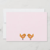 ジャングルジル/ガールアニマルベビーシャワー招待状 招待状 (裏面)