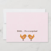 ジャングルジル/ガールアニマルベビーシャワー招待状 招待状 (裏面)