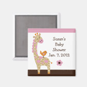 ジャングルジル・キリン磁石/キープサケ/パーティーの好意 マグネット (正面/裏面)