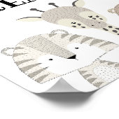 ジャングルスウィートトリートベビーシャワー誕生日キャンディバー ポスター (角)