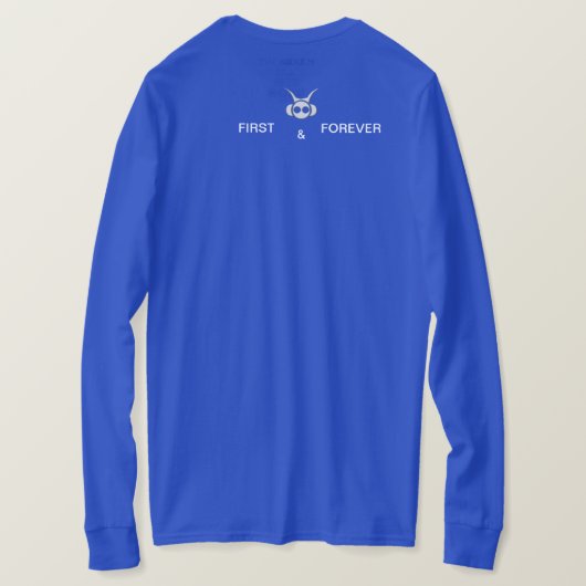 ジャングルスカイ – 小さなロゴとバックプリント Tシャツ (デザイン裏面)