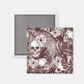 ジャングルスカル磁石 マグネット (正面/裏面)